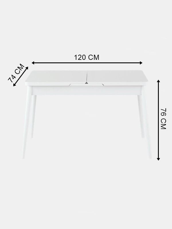 Mana Ortadan Açılır Mutfak Masası 75x120 cm