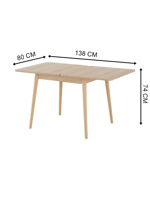 Perla Mini Katlanır Mutfak Masası 70x80 cm