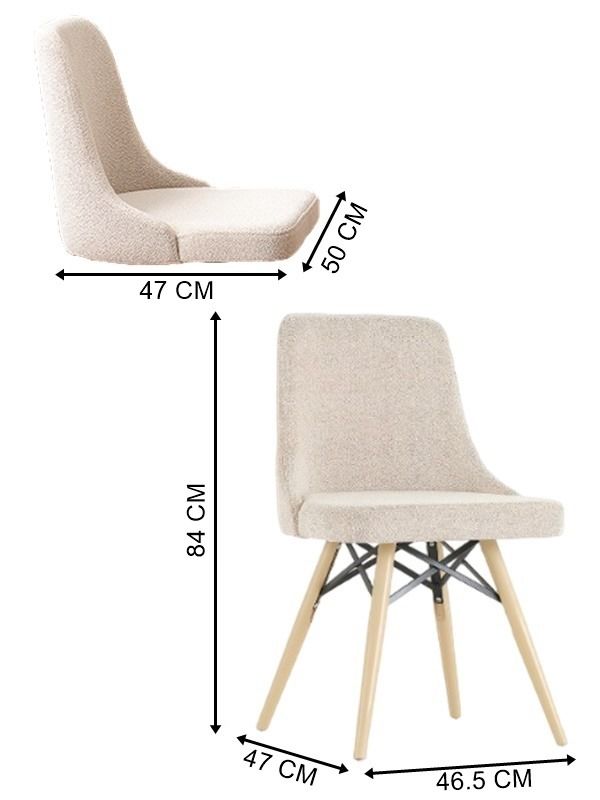 Berrak Mutfak Sandalyesi ( 2 Adet )