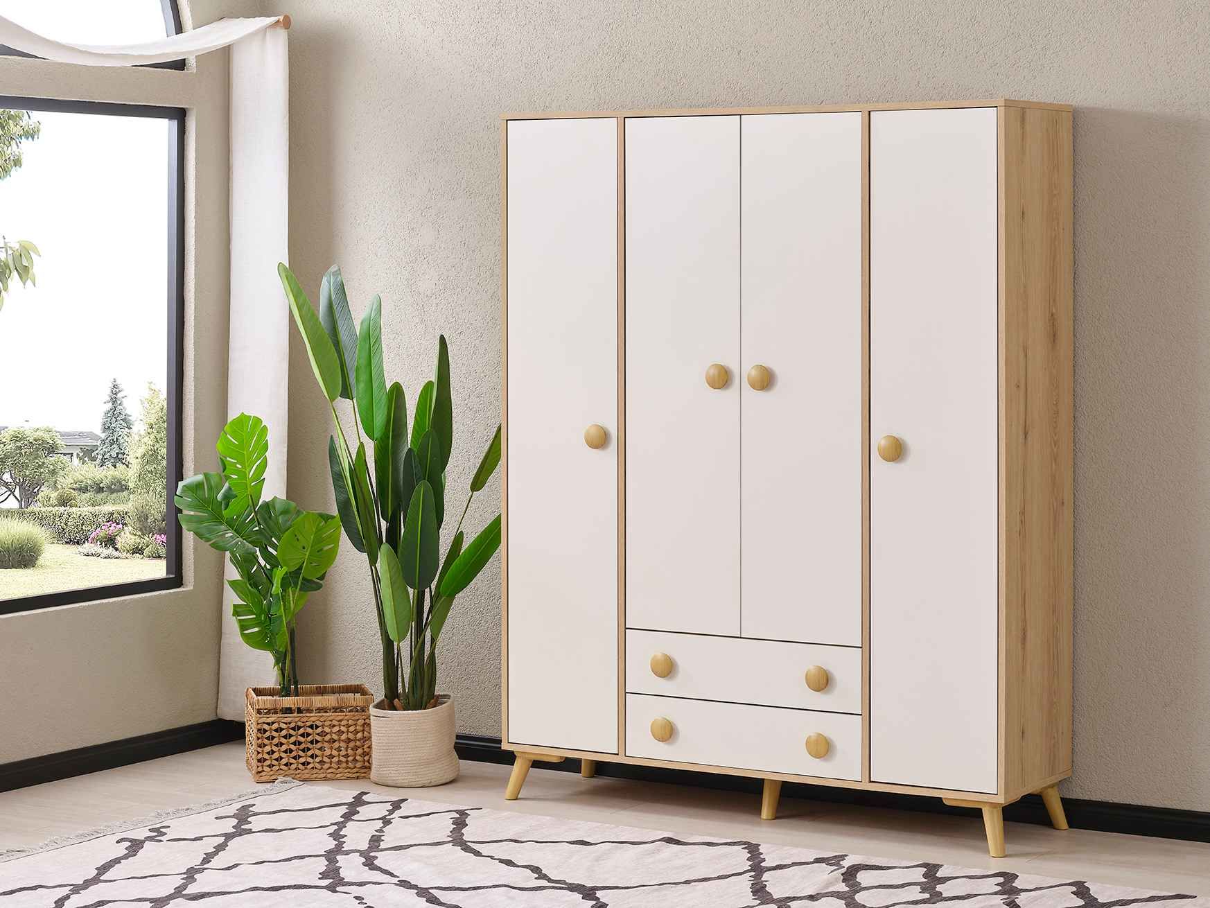 Domino 4 Kapılı Dolap