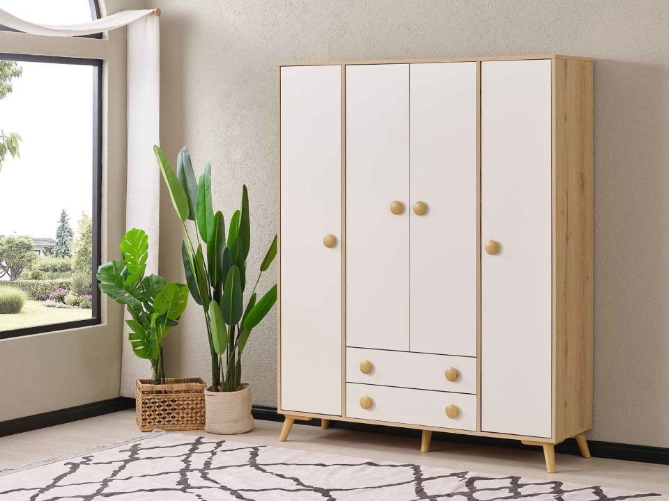 Domino 4 Kapılı Dolap