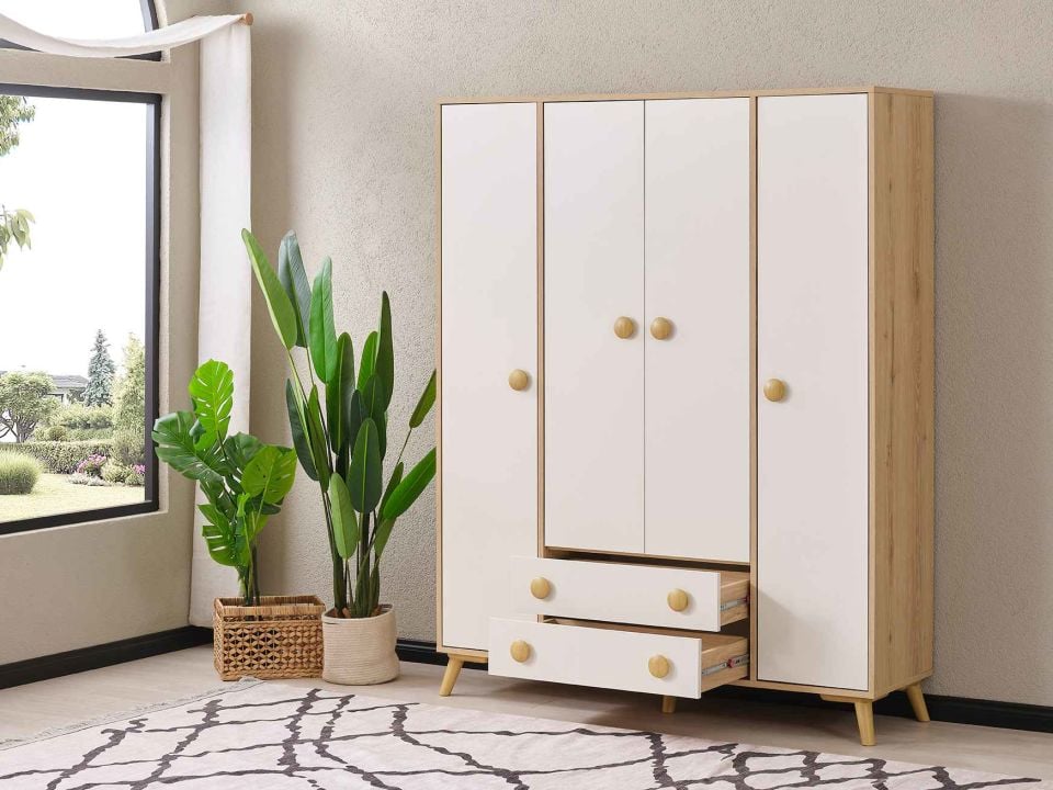 Domino 4 Kapılı Dolap