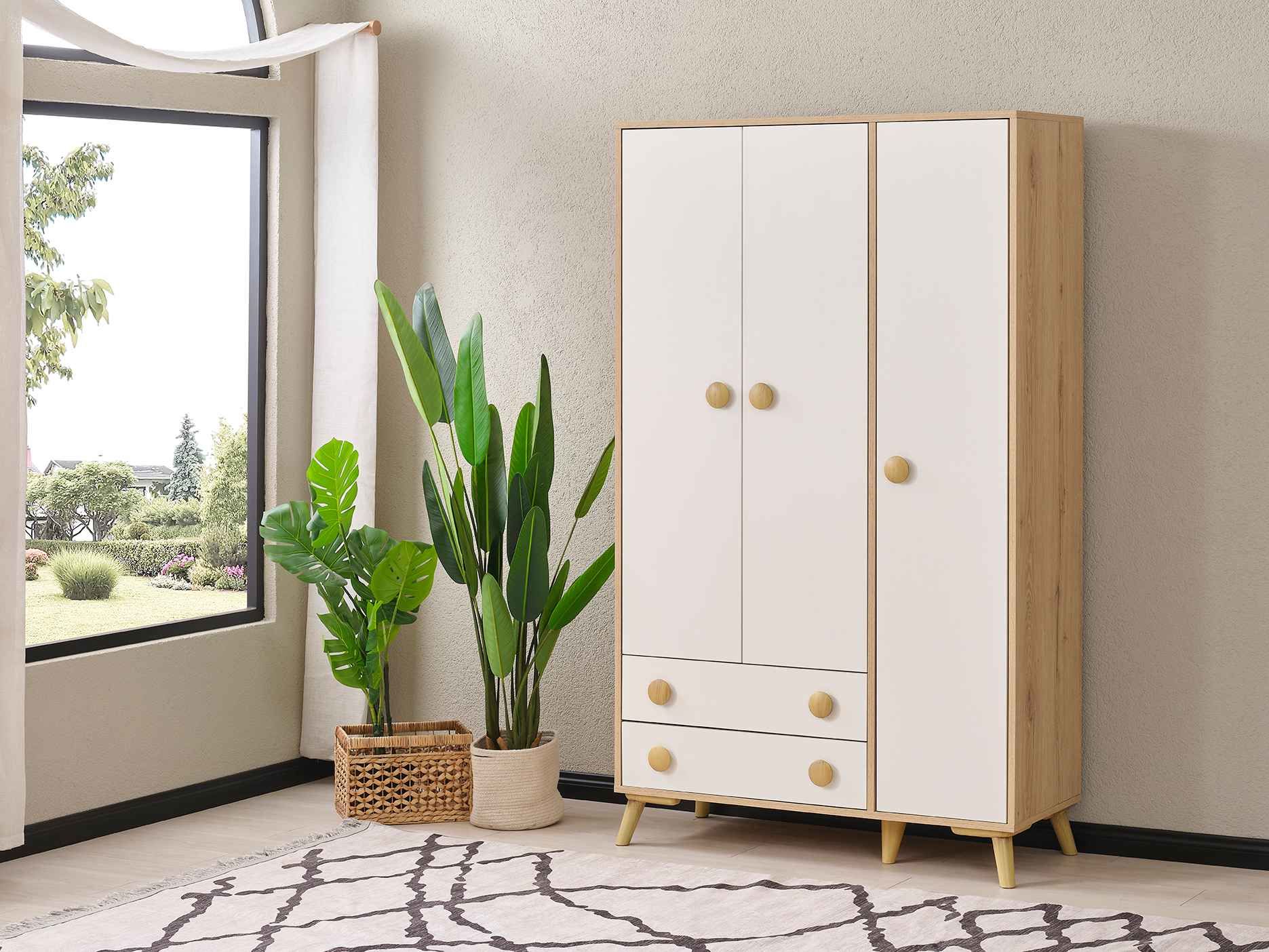 Domino 3 Kapılı Dolap