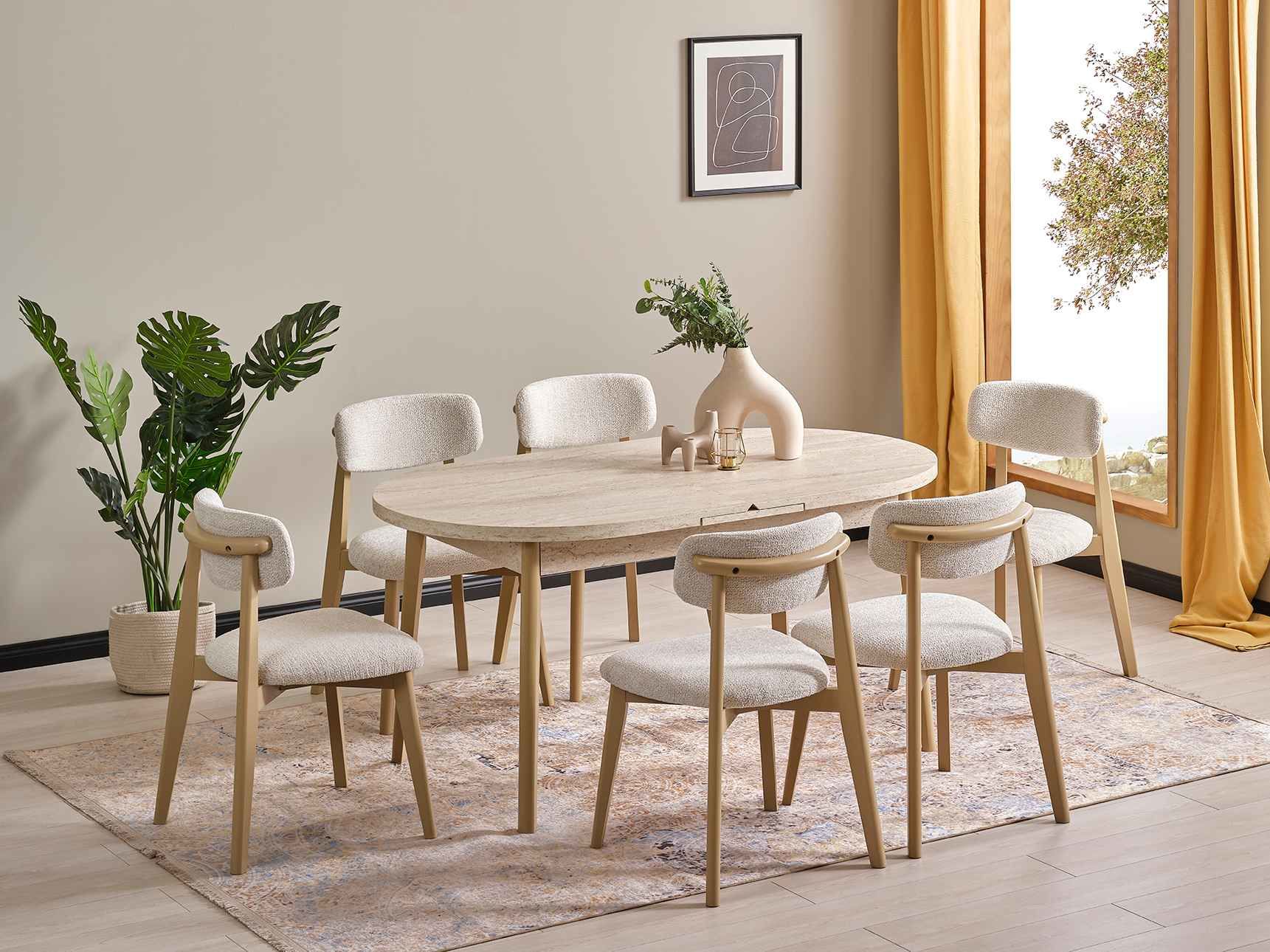 Yonca Yemek Masası Takımı