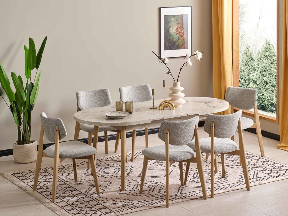 Mutlu Yemek Masası Takımı