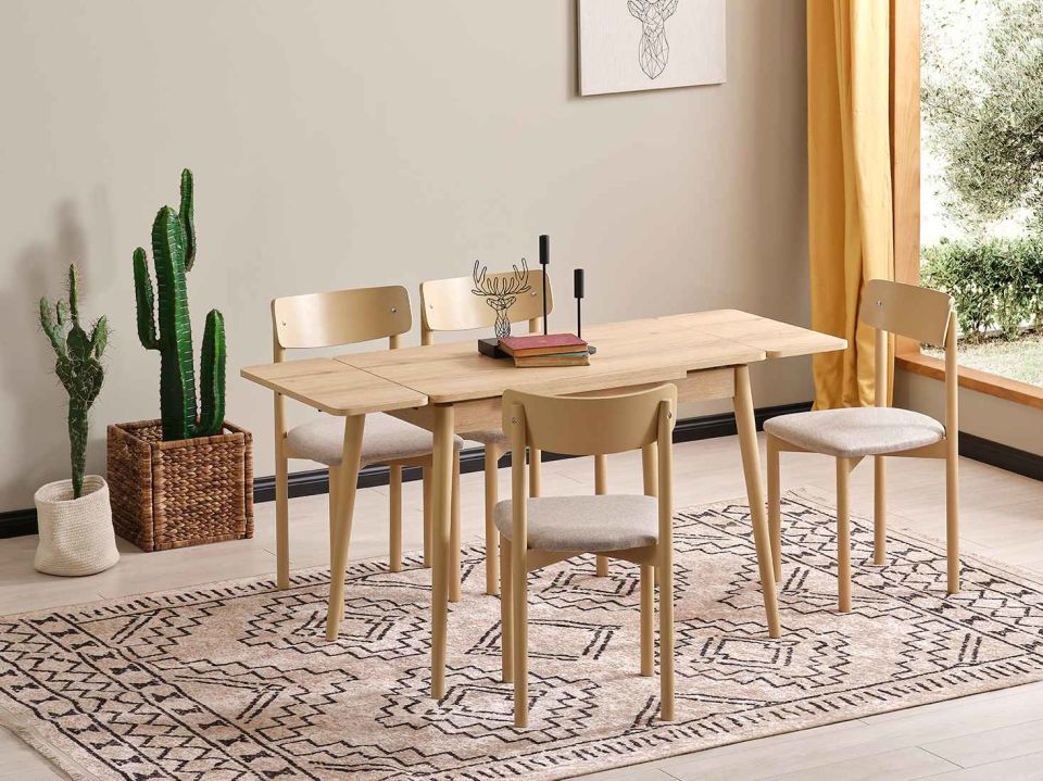 Ruby Yandan Açılır Mutfak Masası 60x100 cm