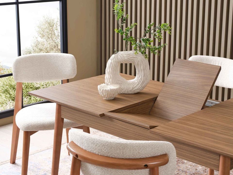 Eylül Ortadan Açılır Mutfak Masası 75x120 cm