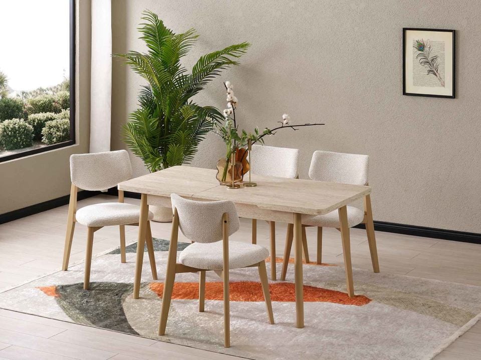 Hope Ortadan Açılır Mutfak Masası 75x120 cm