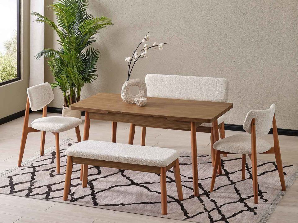 Tibet Ortadan Açılır Mutfak Masası 75x120 cm