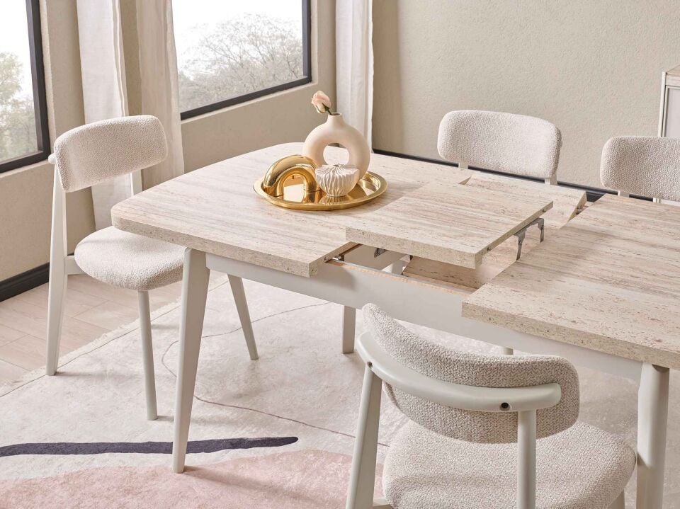 Mirabella Ortadan Açılır Yemek Masası 90x150 cm