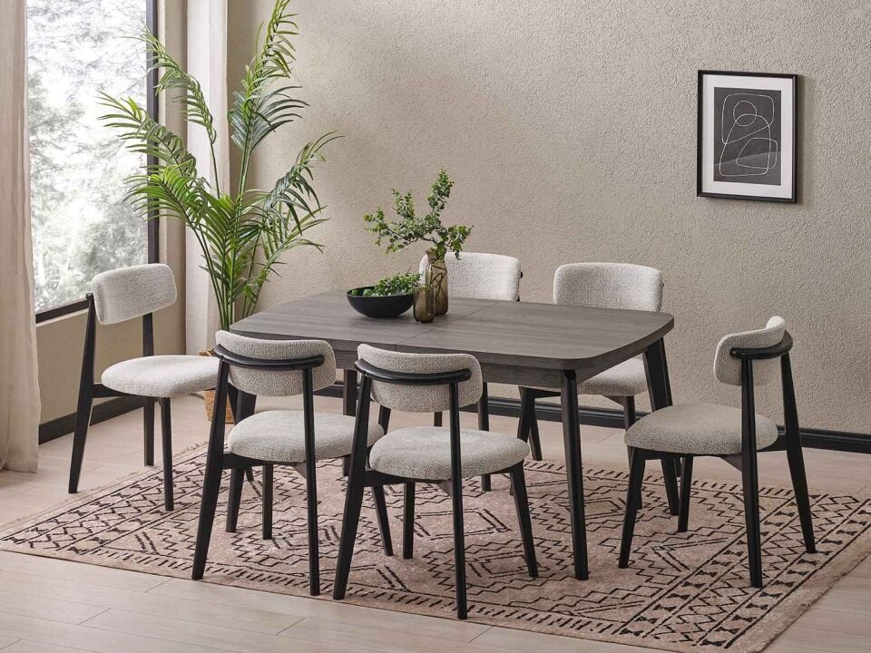 Gonda Ortadan Açılır Yemek Masası 90x150 cm