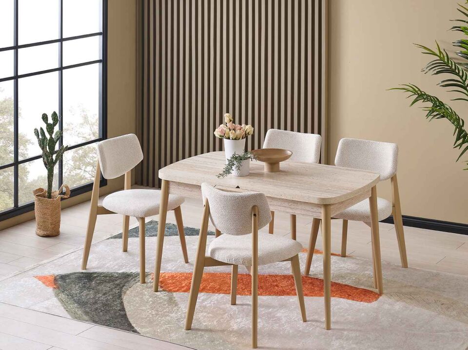 Elena Kelebek Açılır Mutfak Masası 75x130 cm