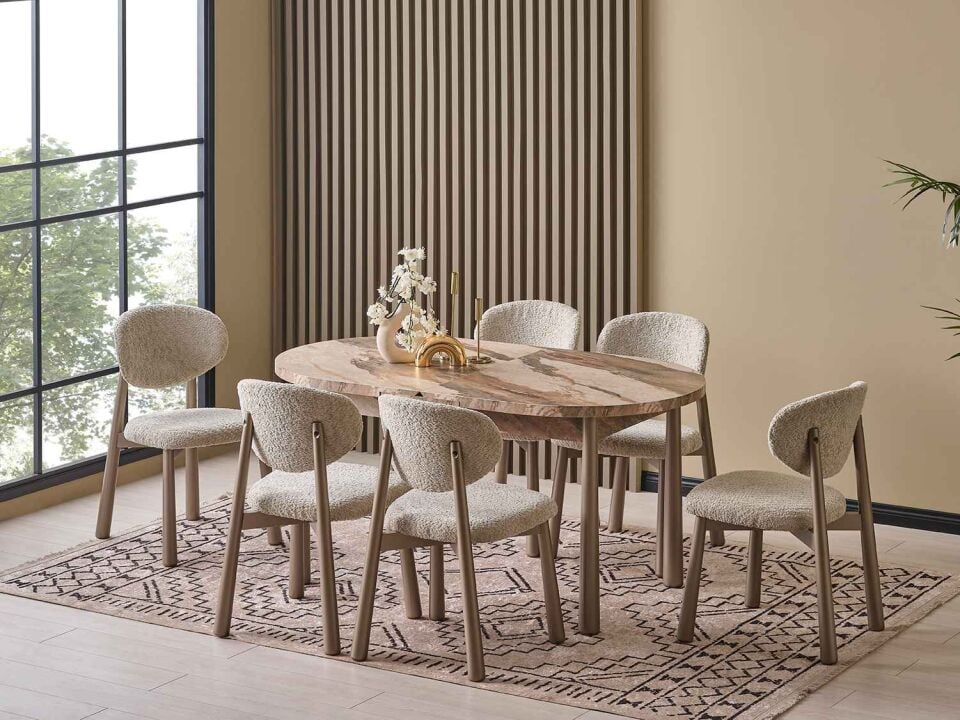 Manno Kelebek Açılır Yemek Masası 90x156 cm