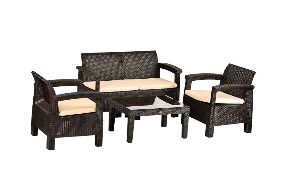 dekorazi home Toscana Bahçe Takımı Kahve