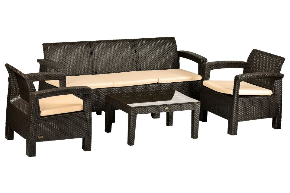 dekorazi home Amazon Bahçe Takımı Kahve